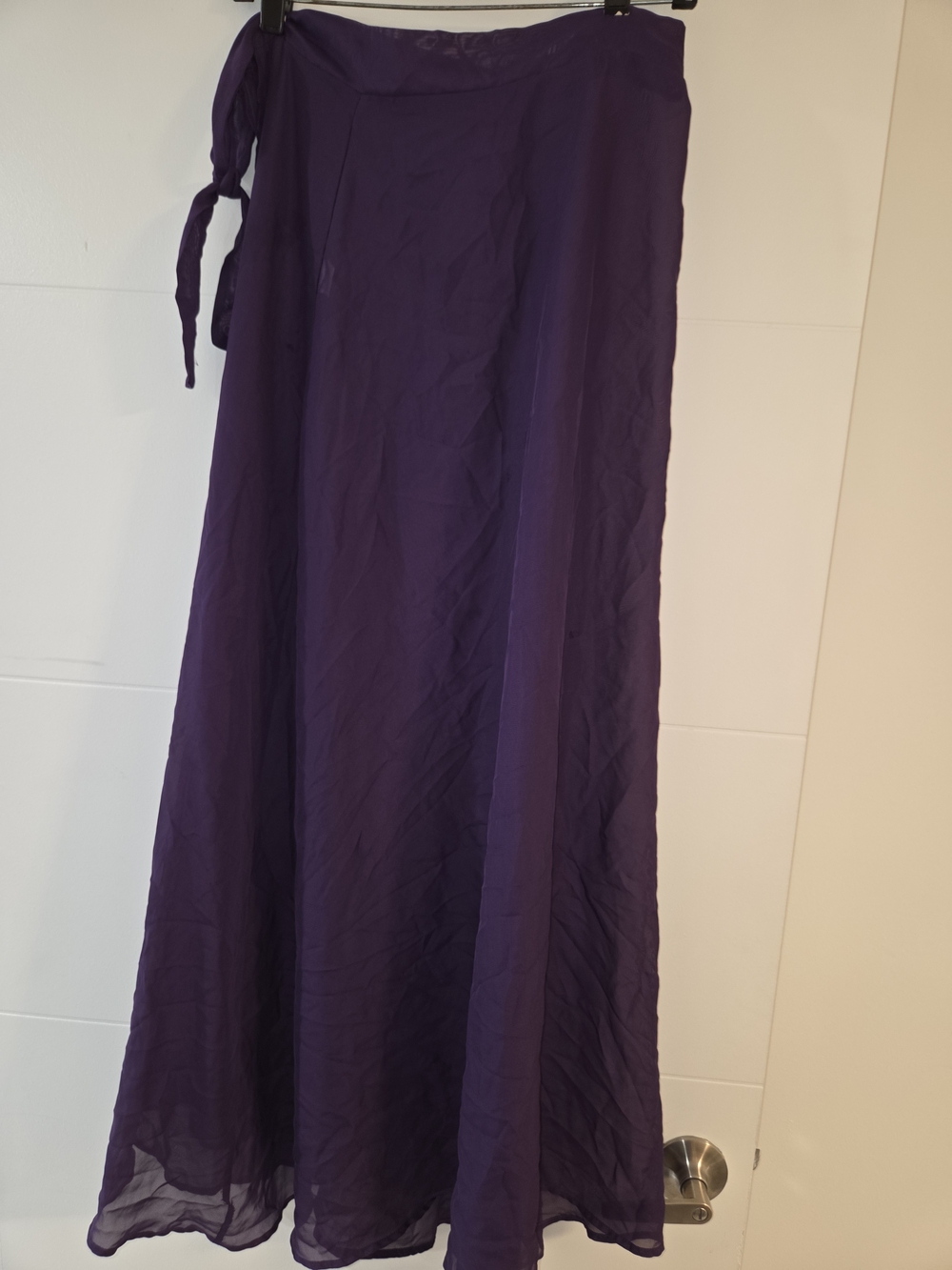Women's Purple Wrap Maxi Skirt